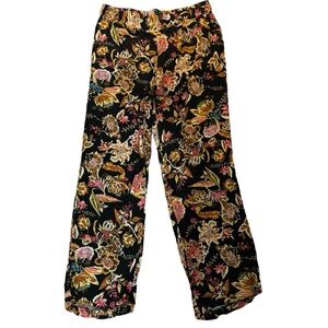 Rachel Zoe Elastic Floral Boho Palazzo Pants